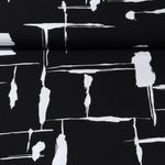 Viskose - Pinselstriche Schwarz