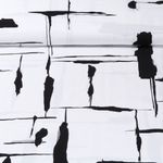 Viskose - Pinselstriche Weiß