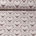 Toile canevas - Daims Effet lin Beige Brun