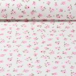 Beschichteter Canvas - Kleine Rosen Ecru