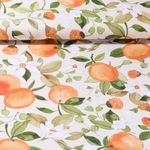 Popeline de coton - Oranges Rose poudré-0