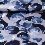 Baumwolle Satin - Stretch Steine Jeansblau