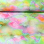 Viscose - Crêpe marocain Impression numérique Aquarelle Vert pomme