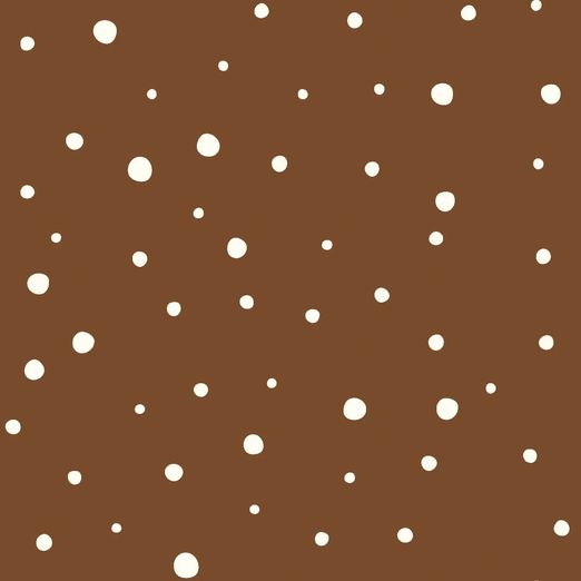 Baumwolle Musselin - Pünktchen Braun