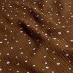 Mousseline de Coton – Pois Marron