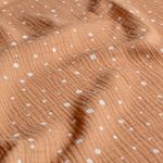 Mousseline de coton - Pois Muscade