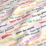 Kesäfrotee - French Terry Save The Planet Natur