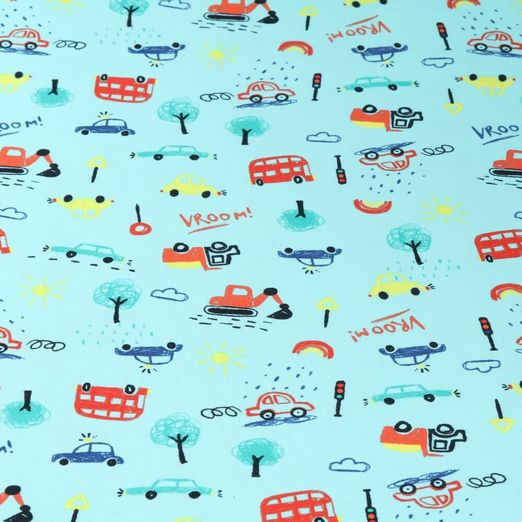 Jersey - Im Straßenverkehr Gemalt Aqua