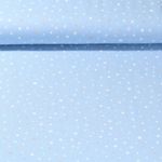 Jersey - Kombistoff Safaritiere Punkte Hellblau