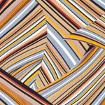 Popelín de viscosa - mezcla de rayas beige