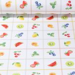 Canvas - Früchtepatches Ecru Multicolor