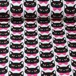 Organic Canvas - Hamburger Liebe Digitaalinen tuloste Bling Bling Bling Meow Valkoinen