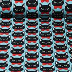 Bio Sweat - Hamburger Liebe Digitaldruck Bling Bling Meow Aqua