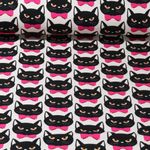 Bio Sweat - Hamburger Liebe Digitaldruck Bling Bling Meow Ecru