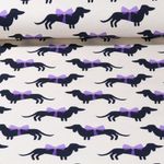 Bio Zweet - Hamburger Liebe Digitale Print Bling Bling Wiener Dog Ecru