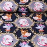 Organic Canvas - Hamburger Liebe Digitaalinen tuloste Bling Bling Woof Navy (laivastonsininen)