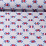 Biologische jacquard jersey - Hamburger Liebe Bling Bling Grijs