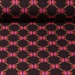 Bio Jacquard Jersey - Hamburger Liebe Bling Bling Like Me Espresso