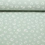 Baumwoll-Musselin - Leomuster Mint