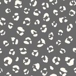 Baumwolle Musselin - Leomuster auf Taupe