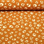 Baumwoll-Musselin - Leomuster Karamell
