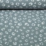 Baumwoll-Musselin - Leomuster Stahlblau