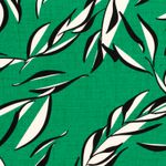 Viskosjersey - Stora blad gräsgrön