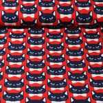 Organic Canvas - Hamburger Liebe Digitaalinen tuloste Bling Bling Bling Meow Red (punainen)