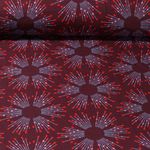 Bio Musselin - Hamburger Liebe Bling Bling Starlight Bordeaux