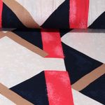 Viskosejersey - Mustermix Koralle Multicolor