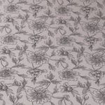 Musselin - Sommerblumen auf Beige