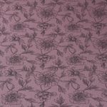 Musselin - Sommerblumen auf Mauve