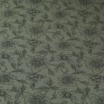 Musselin - Sommerblumen auf Tannengrün