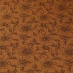 Musselin - Sommerblumen auf Karamell