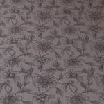 Musselin - Sommerblumen auf Taupe