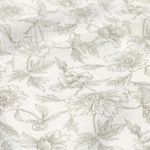 Mousseline – Fleurs d'été sur blanc laineux