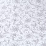 Musselin - Sommerblumen auf Wollweiß