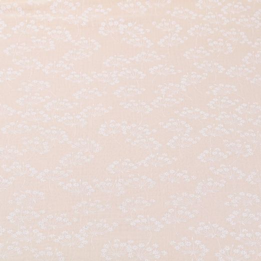 Musselin - Blütendolden auf Beige