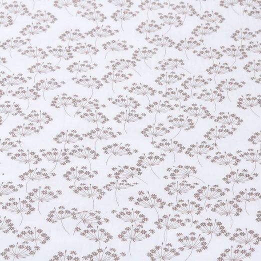 Musselin - Blütendolden auf Wollweiß