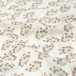 Mousseline – Ombelles fleuries sur blanc laineux