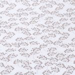 Musselin - Blütendolden auf Wollweiß