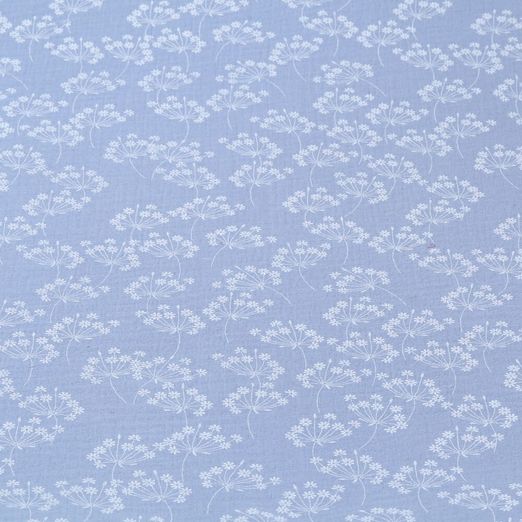 Musselin - Blütendolden auf Hellblau