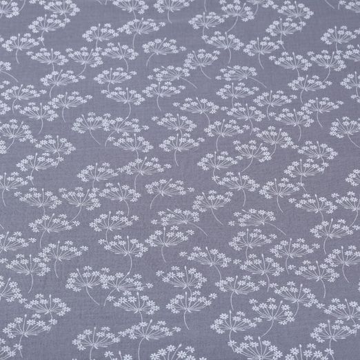 Musselin - Blütendolden auf Grau