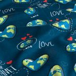 Zomer French Terry Safe The Planet Jeansblauw