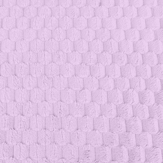 Teddyplüsch - Wabenmuster Uni Flieder