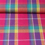Baumwolle Webware - Madras Karo Pink Garngefärbt