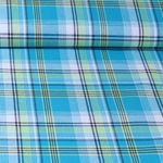 Baumwolle Webware - Madras Schottenkaro Aqua Garngefärbt