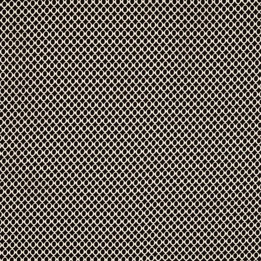 Viskose Popeline - Kringel Retro Weiß auf Schwarz