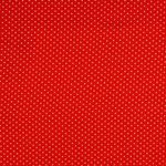 Viskose Popeline - Kleine Punkte Weiß auf Rot