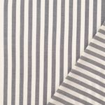 Viscose popeline - strepen grijs wit garengeverfd